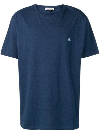 Vivienne Westwood Boxy Fit Logo T In Blue