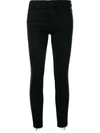 Mother The Rascal Cropped Trousers In Black