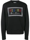 Versus Logo Print Sweatshirt In Black