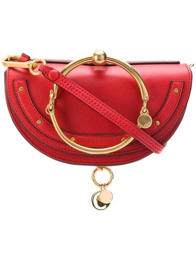 Chloé Nile Minaudière Handbag In Red