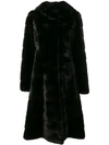 Liska Valencia Hooded Coat In Black