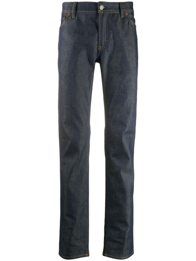 Acne Studios North Faded-effect Skinny Jeans In Black
