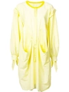 Tsumori Chisato Deconstructed Shirt Dress In Yellow