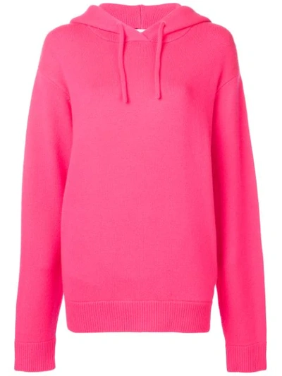 Extreme Cashmere Hooded Jumper In Pink