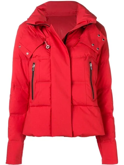 Peuterey Short Puffer Jacket In Red