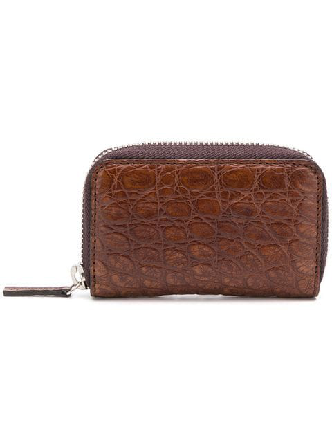 Gucci Zip Around Coin Purse In Brown | ModeSens