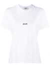 Msgm Regular Fit Logo T-shirt In White