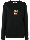 Msgm Logo Sweater In Black