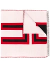 Gucci Intarsia-knit Scarf In White