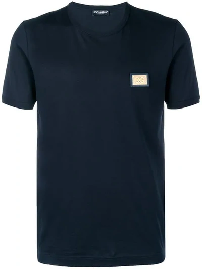 Dolce & Gabbana Logo Short-sleeve T-shirt In Black