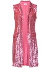 P.a.r.o.s.h Sequin Waistcoat In Pink
