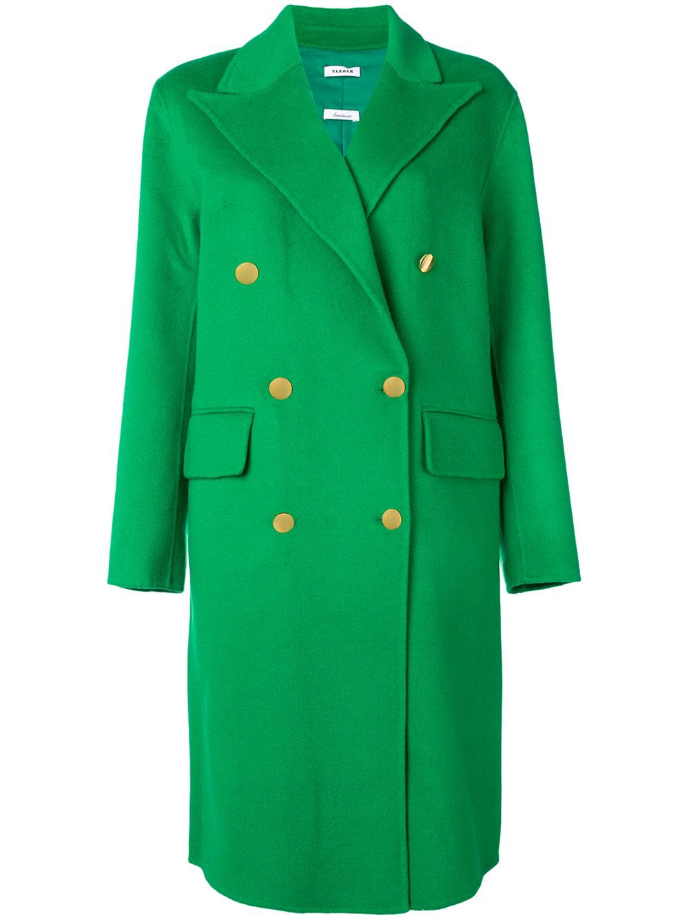 P.A.R.O.S.H. Double Breasted Coat - Farfetch In Green | ModeSens