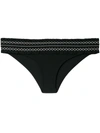 Tory Burch Smocking Bikini Briefs In Black