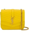 Saint Laurent Small Sulpice Shoulder Bag In Yellow