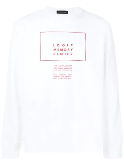 Undercover Printed Sweatshirt In White
