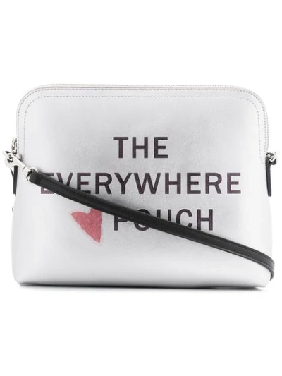 Dkny The Everywhere Pouch In Silver