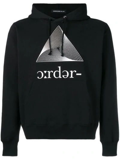 Undercover Printed Hoodie In Black