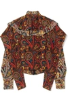 Jw Anderson Paisley-print Ruffled Blouse - Red
