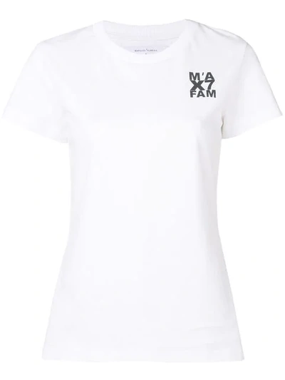 Marques' Almeida 7 For All Mankind X Marques Almeida Logo Print T-shirt In White