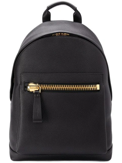 Tom Ford Medium Buckley Leather Backpack In Black