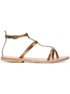 Kjacques Gina Sandals In Brown