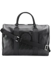 Fendi Monogram Satchel Bag In Black