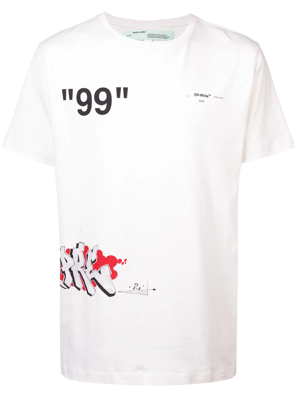 Off-White Graffiti S/S T-Shirt | ModeSens