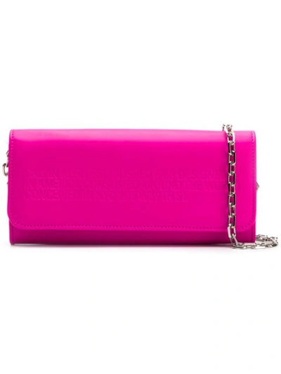 Calvin Klein 205w39nyc Logo Chain Wallet In Pink