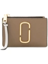 Marc Jacobs The Snapshot Top-zip Multi Wallet In Brown