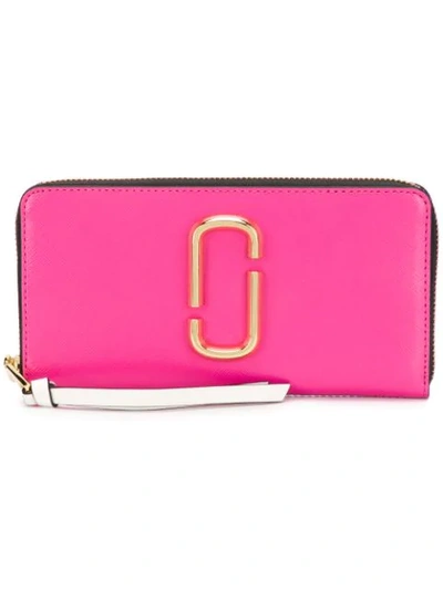 Marc Jacobs Snapshot Continental Wallet In Pink