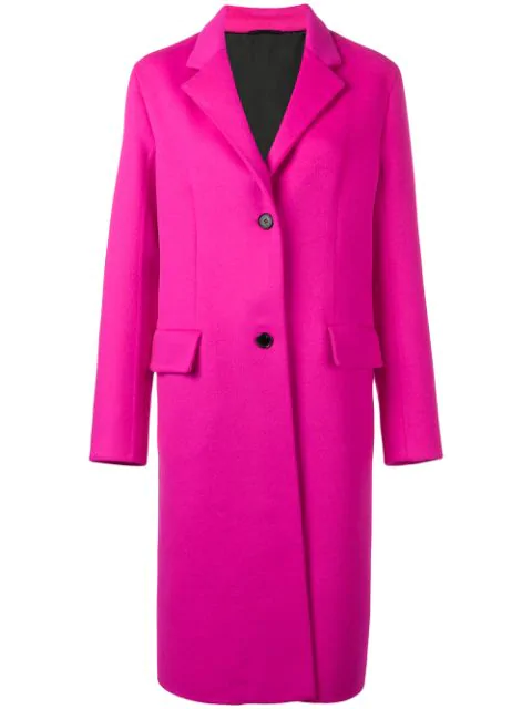 Calvin Klein 205w39nyc Classic Single-breasted Coat In Pink | ModeSens