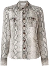 Zimmermann Python Print Shirt In Neutrals