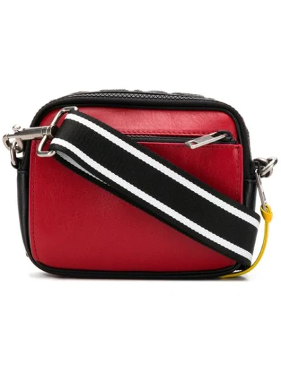Givenchy Mc3 Leather Cross-body Bag In 009 Black Red