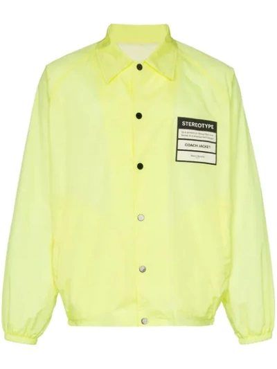 Maison Margiela Martin Margiela Martin Margiela Stereotype Patch Coach Jacket In Yellow