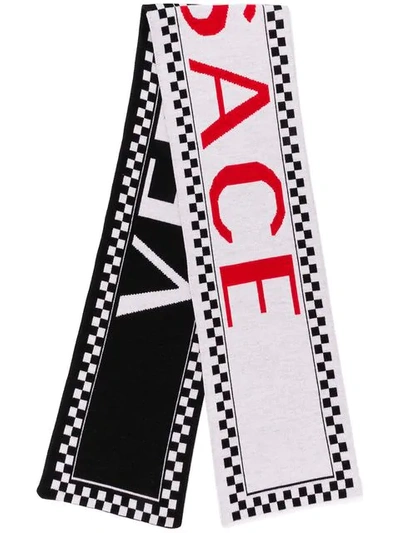 Versace Team Logo Scarf In Black