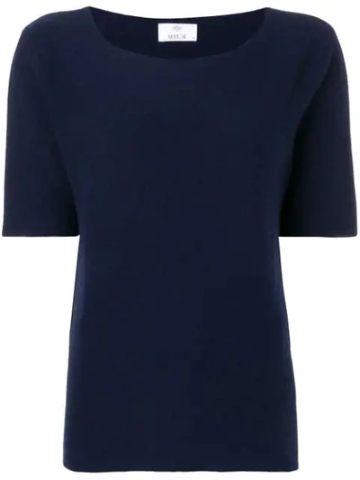 Allude Round Neck T-shirt - Blue