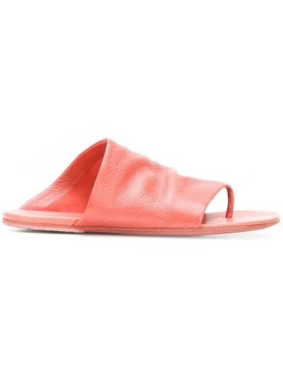 Marsèll Wrapover Sandals In Orange