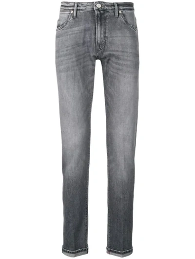 Pt05 Faded Effect Skinny Jeans In Grey