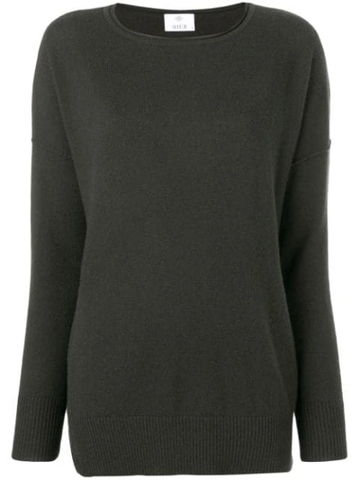 Allude Round Neck Jumper In Green