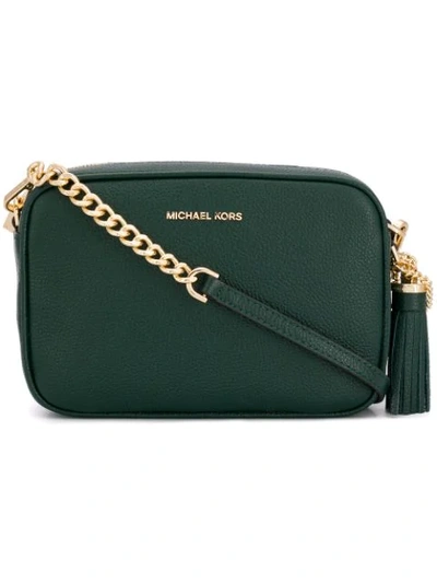 Michael Michael Kors Jet Set Crossbody Bag In Green