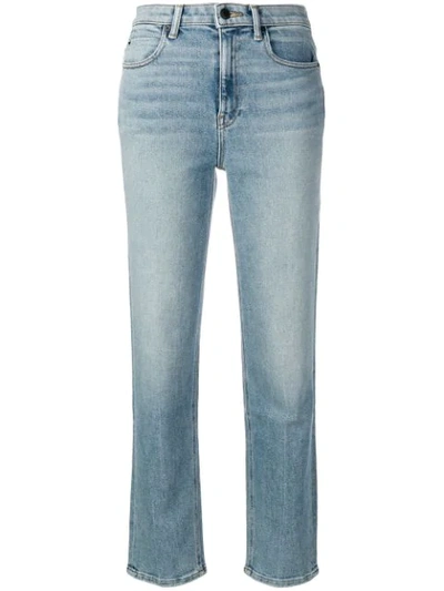 Alexander Wang T Cropped Straight Leg Jeans In Blue