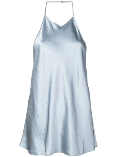 Alexander Wang T Cold Shoulder Camisole Top In Blue