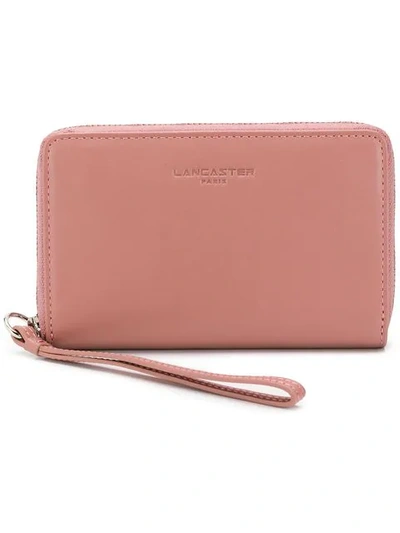 Lancaster Compact Continental Wallet In Pink