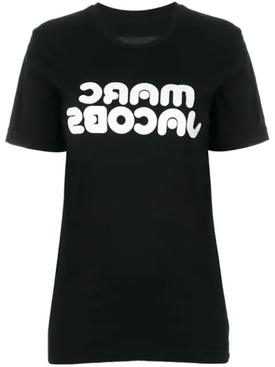 Marc Jacobs Logo Print T-shirt In Black