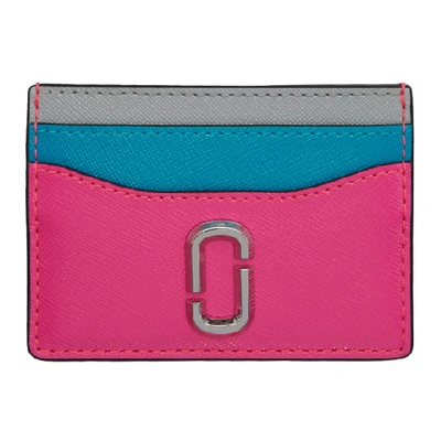 Marc Jacobs Snapshot Leather Card Holder In 687 Pinkmul