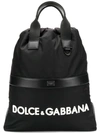 Dolce & Gabbana Street Nylon Sack Pack In Black