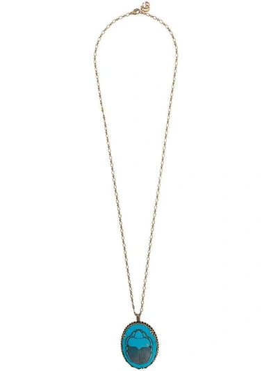 Gucci Beetle Necklace - Blue