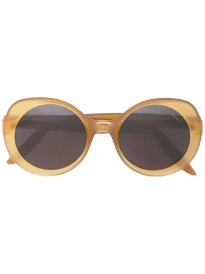 Lapima Rounded Mass Sunglasses In Yellow