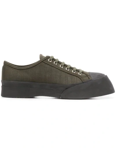 Marni Platform Sneakers In Green