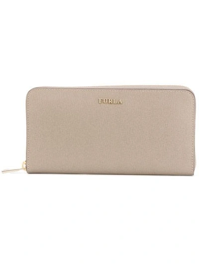 Furla Babylon Zip Around Wallet - Neutrals